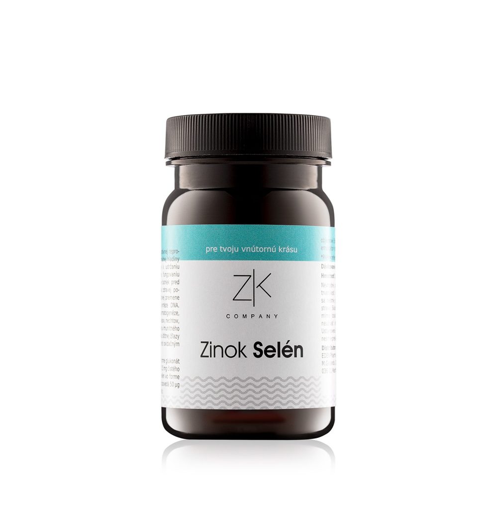 Naša formula Zinok Selén ZK company poskytuje ochranu pred oxidačným stresom, podporuje imunitný systém a udržuje vašu zdravú a krásnu pokožku.