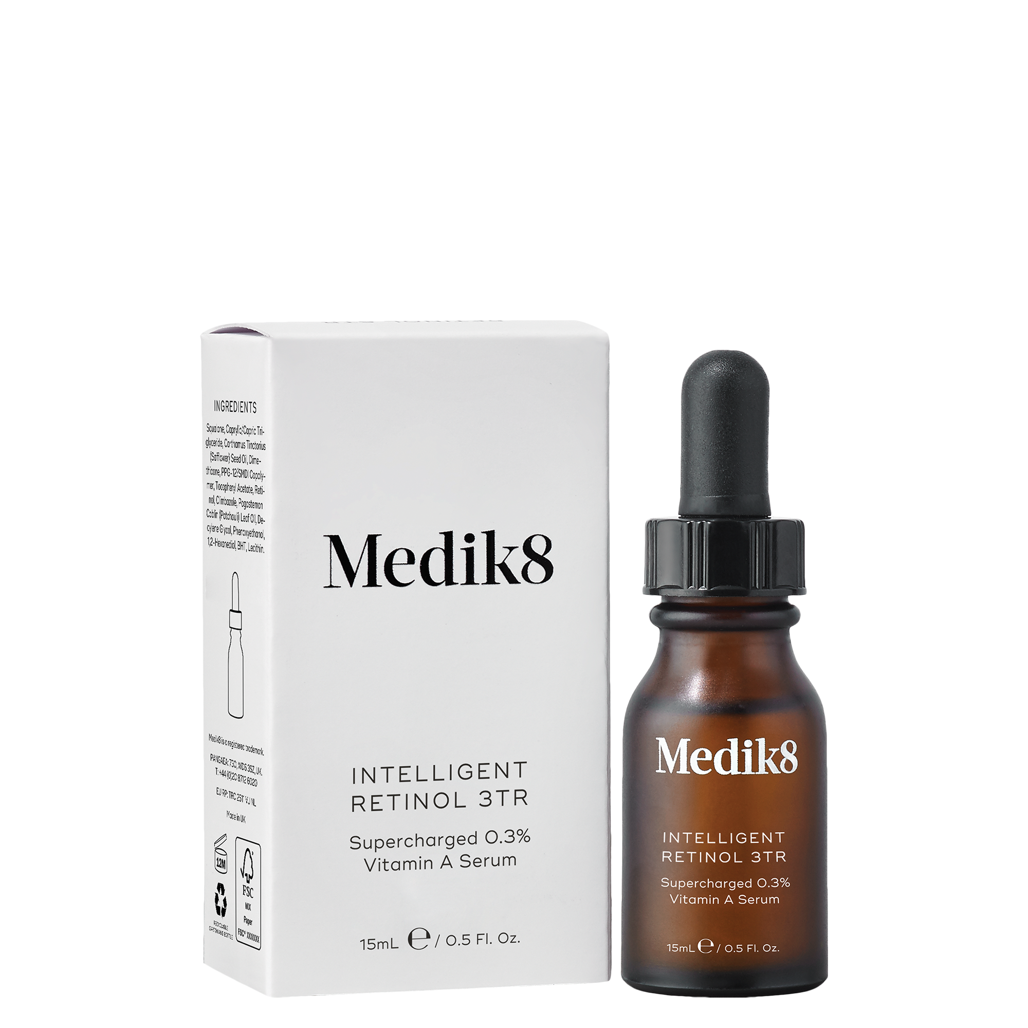 Naštartujte svoju večernú starostlivosť o pleť super intenzívnym sérom INTELLIGENT RETINOL 3TR s 0,3% vitamínom A, skvalanom a klimbazolom.
