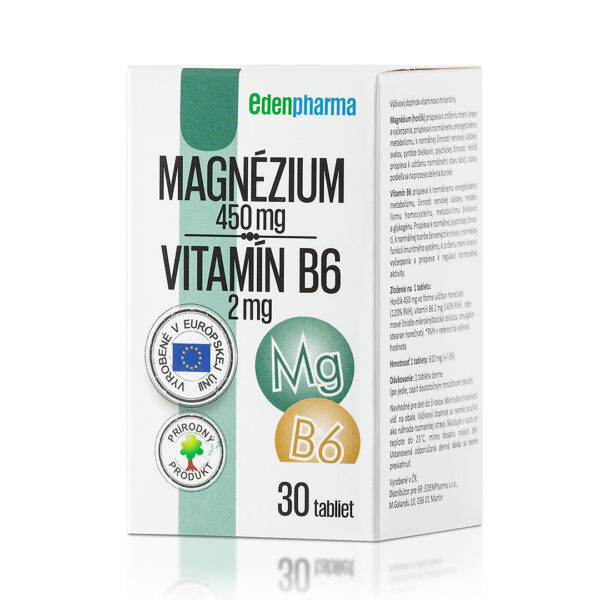 Magnézium + Vitamín B6  30 tabliet