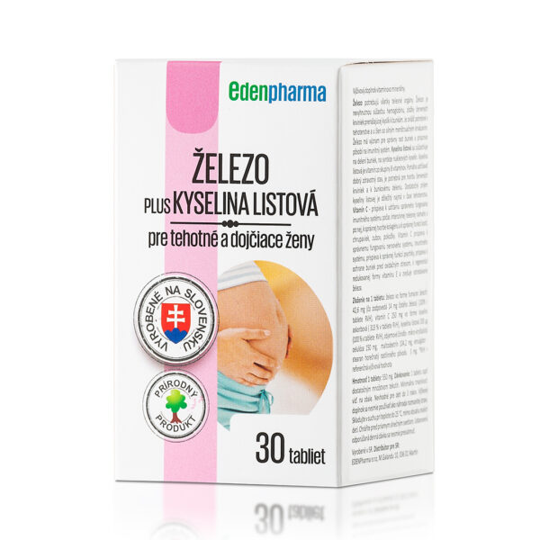 Železo + kyselina listová 30 tabliet