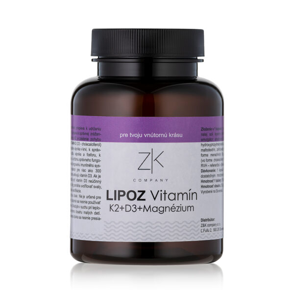 ZK LIPOZ Vitamín K2+D3+Magnézium  60 kapsúl